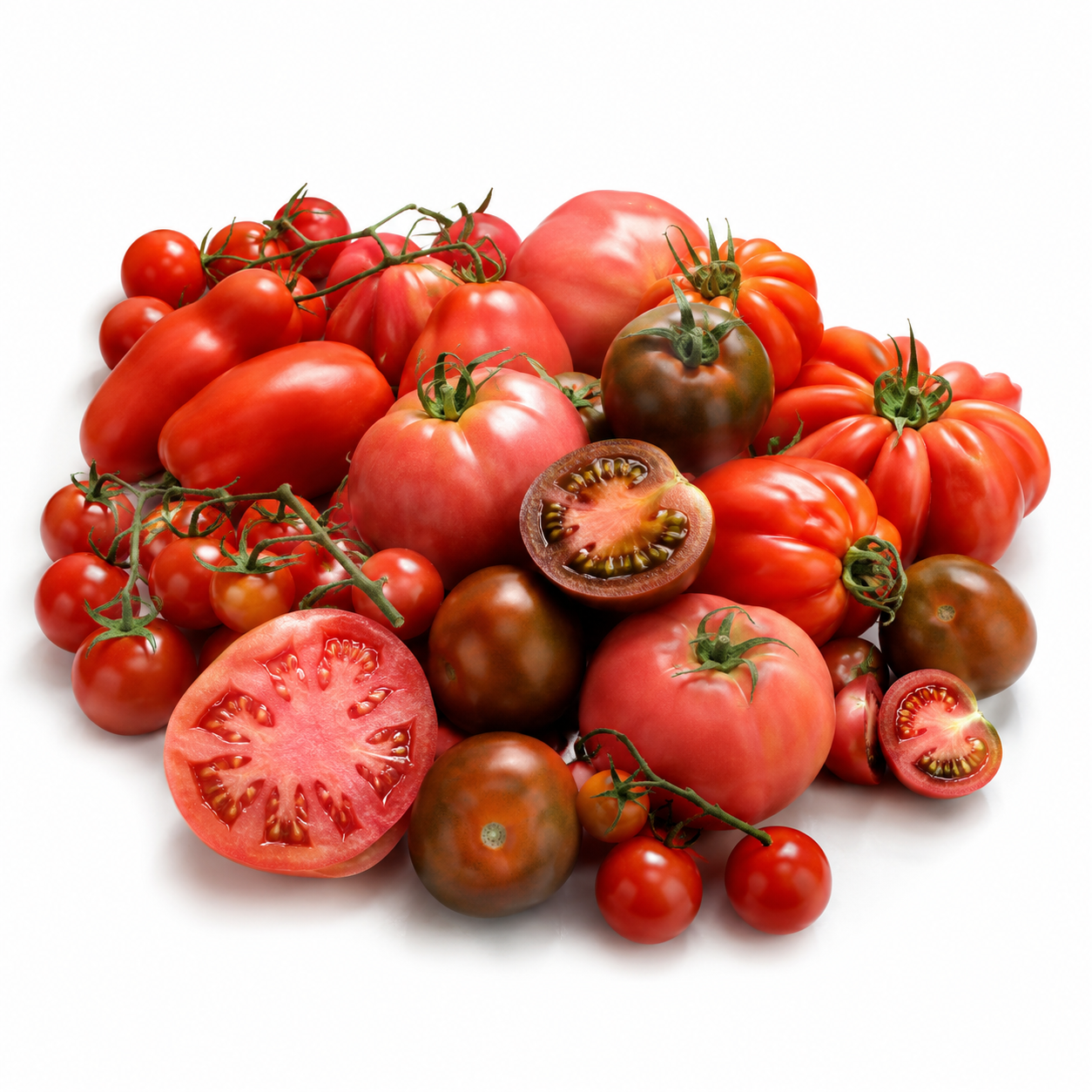 Especialidades en tomate españolas: cherry, kumato, rosa y raf